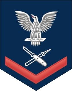 Navy Red E-4 Lithographer LT Decal Sticker