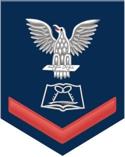 Navy Red E-4 Mess Manager Specialist MS Decal Sticker