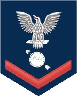 Navy Red E-4 Operations Specialist OS Decal Sticker