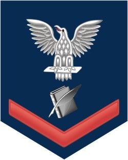 Navy Red E-4 Personnelman PS Decal Sticker