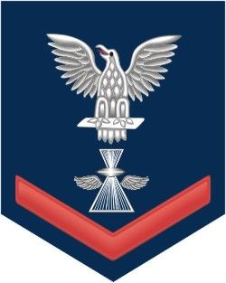 Navy Red E-4 Photographer's Mate PH Decal Sticker