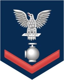 Navy Red E-4 Utilitiesman UT Decal Sticker