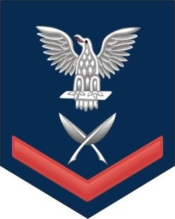 Navy Red E-4 Yeoman YN Decal Sticker