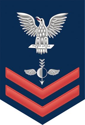 Navy Red E-5 Aerographers Mate AG Decal Sticker