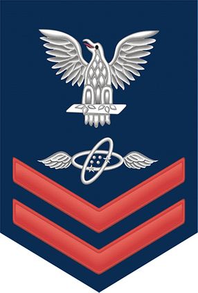 Navy Red E-5 Aviation Electronics Technician AT Decal Sticker