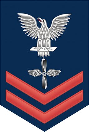 Navy Red E-5 Aviation Machinist's Mate AD Decal Sticker