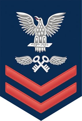 Navy Red E-5 Aviation Storekeeper AK Decal Sticker