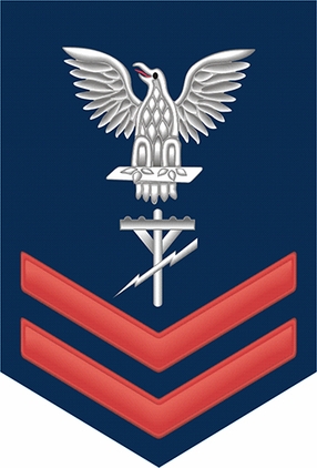 Navy Red E-5 Construction Electrician CE Decal Sticker