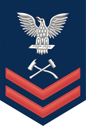 Navy Red E-5 Damage Controlman DC Decal Sticker