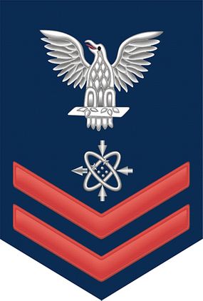 Navy Red E-5 Data Systems Technician DS Decal Sticker