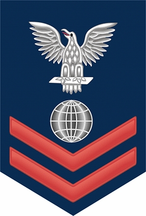 Navy Red E-5 Electrician's Mate EM Decal Sticker