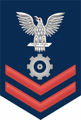 Navy Red E-5 Engineman EN Decal Sticker