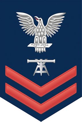 Navy Red E-5 Fire Control Technician FT Decal Sticker