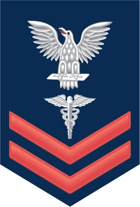 Navy Red E-5 Hospital Corpsman Decal