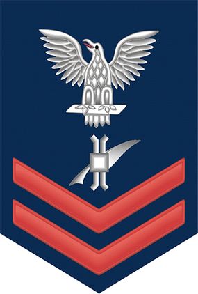 Navy Red E-5 Legalman LN Decal Sticker