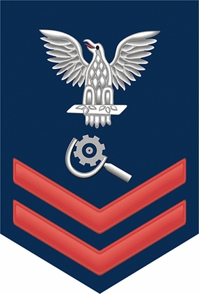 Navy Red E-5 Machinery Repairman MR Decal Sticker