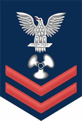 Navy Red E-5 Machinist's Mate MM Decal Sticker