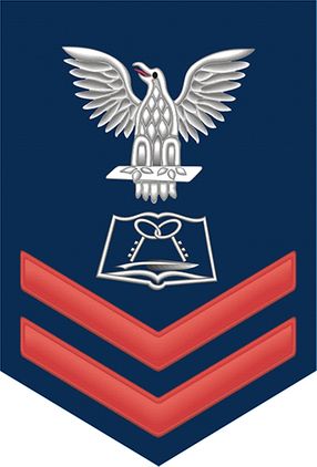 Navy Red E-5 Mess Manager Specialist MS Decal Sticker