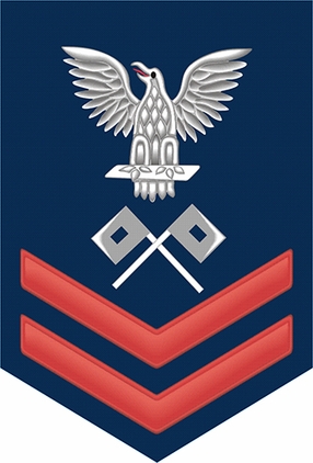Navy Red E-5 Signalman SM Decal Sticker