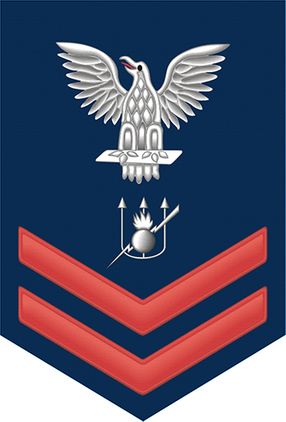 Navy Red E-5 Weapons Technician WT Decal Sticker