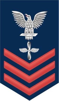 Navy Red E-6 Aviation Machinist's Mate AD Decal Sticker