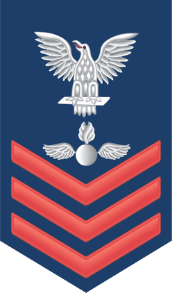 Navy Red E-6 Aviation Ordnanceman AO Decal Sticker