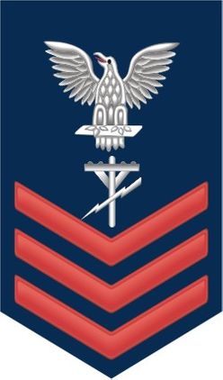 Navy Red E-6 Construction Electrician CE Decal Sticker