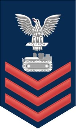 Navy Red E-6 Equipment Operator EO Decal Sticker