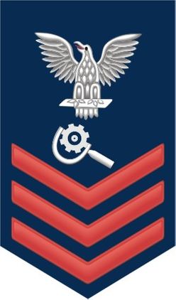 Navy Red E-6 Machinery Repairman MR Decal Sticker