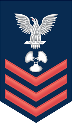 Navy Red E-6 Machinist's Mate MM Decal Sticker