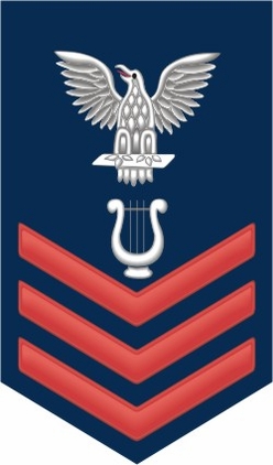 Navy Red E-6 Musician MU Decal Sticker