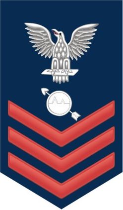 Navy Red E-6 Operations Specialist OS Decal Sticker