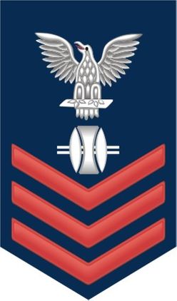 Navy Red E-6 Opticalman OP Decal Sticker