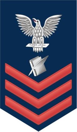 Navy Red E-6 Personnelman PS Decal Sticker