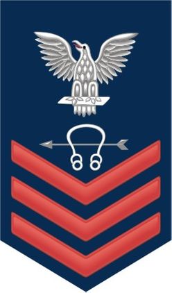 Navy Red E-6 Sonar Technician ST Decal Sticker