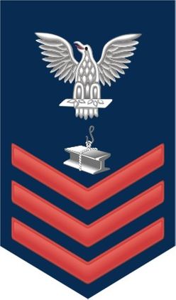 Navy Red E-6 Steelworkers SW Decal Sticker