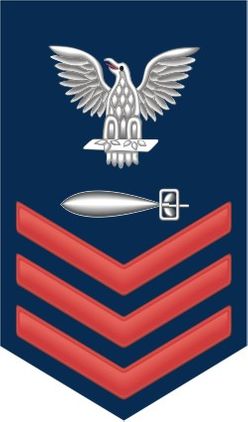 Navy Red E-6 Torpedoman's Mate TM Decal Sticker