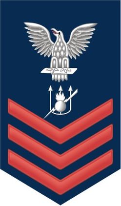 Navy Red E-6 Weapons Technician WT Decal Sticker