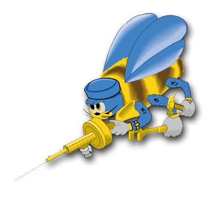 Navy Sea Bee Vinyl Transfer Decal