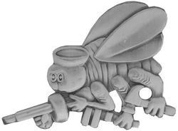 NAVY SEABEE BALL CAP PIN