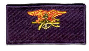 Navy Seal Team Trident Flight Suit Bar 4" Military Patch