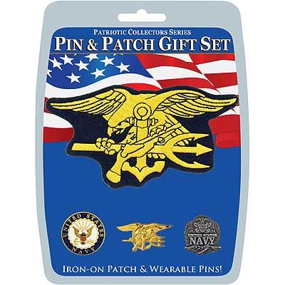 Navy Seals Pin & Patch Gift Set
