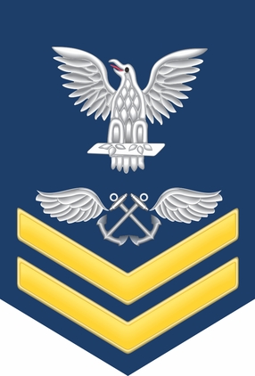 Navy Gold E-5 Aviation Boatswain's Mate AB Decal Sticker