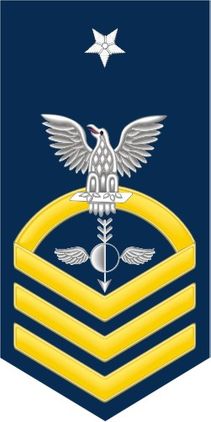 Navy Senior Chief Gold E-8 Aerographers Mate AG Decal Sticker
