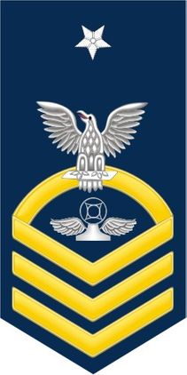 Navy Senior Chief Gold E-8 Air Traffic Controller AC Decal Sticker