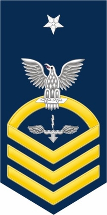 Navy Senior Chief Gold E-8 Aviation Antisubmarine War Technician AX Decal Sticker