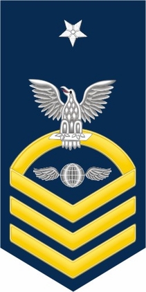 Navy Senior Chief Gold E-8 Aviation Electricians Mate AE Decal Sticker