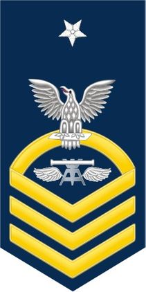 Navy Senior Chief Gold E-8 Aviation Fire Control Technician FT Decal Sticker