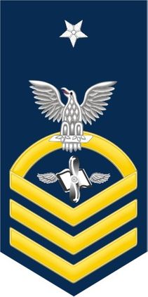 Navy Senior Chief Gold E-8 Aviation Maintenance Technician AZ Decal Sticker