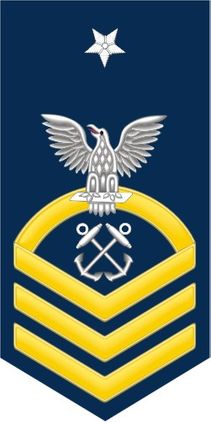 Navy Senior Chief Gold E-8 Boatswain's Mate BM Decal Sticker